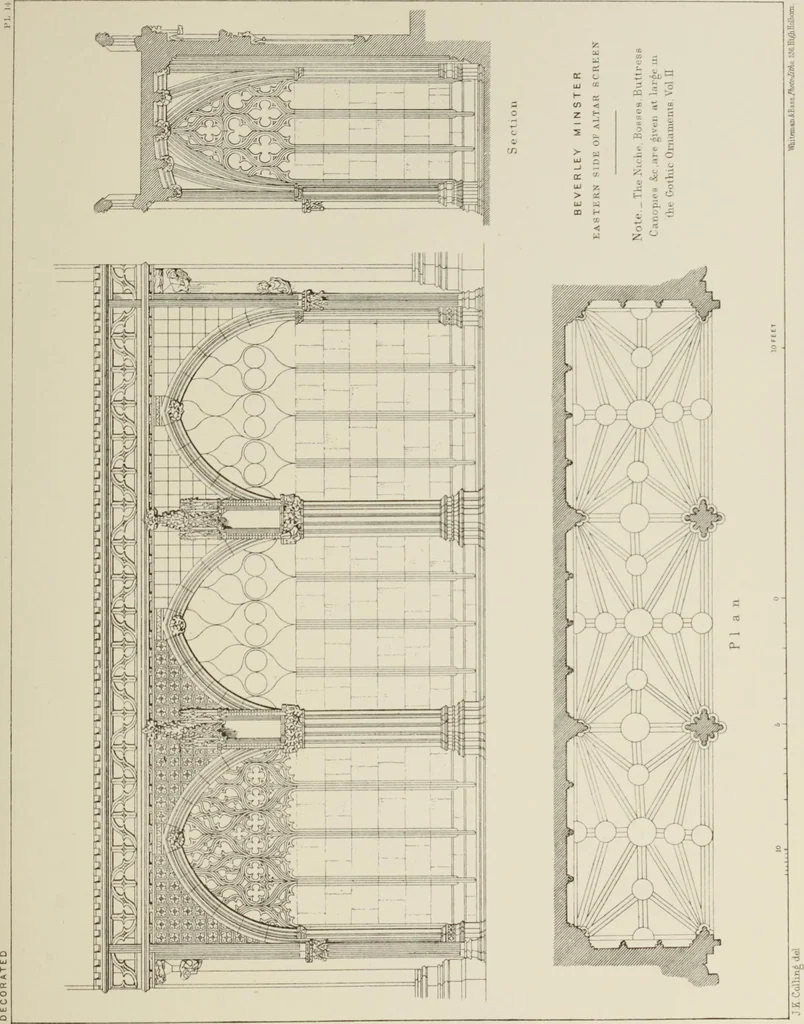 An illustration from Details of Gothic architecture, 1890, leaf 185