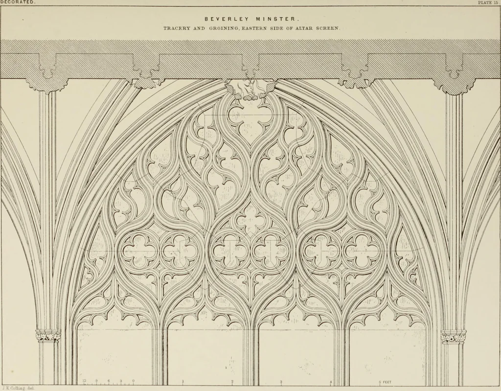 An illustration from Details of Gothic architecture, 1890, leaf 189