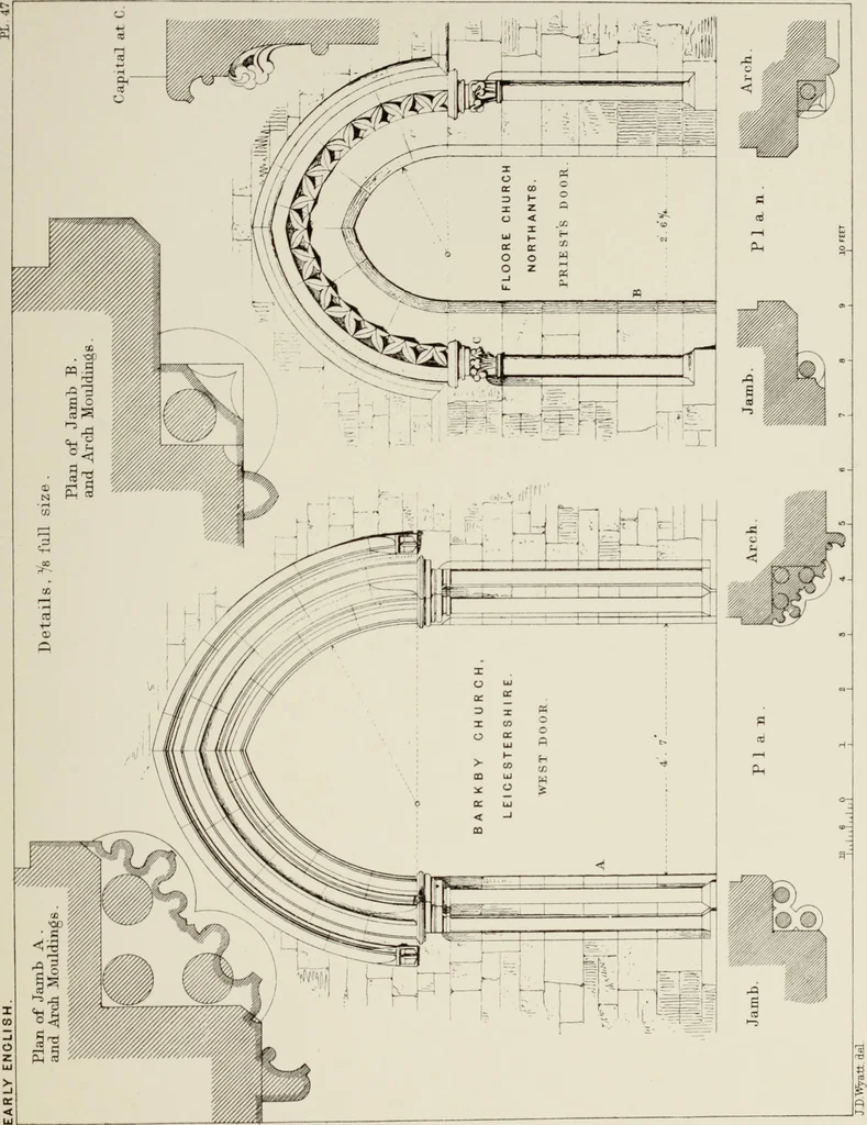 An illustration from Details of Gothic architecture, 1890, leaf 136
