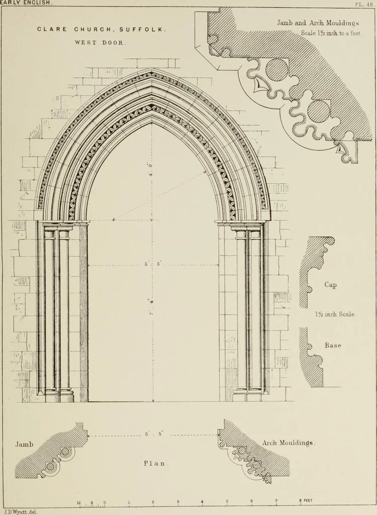 An illustration from Details of Gothic architecture, 1890, leaf 140