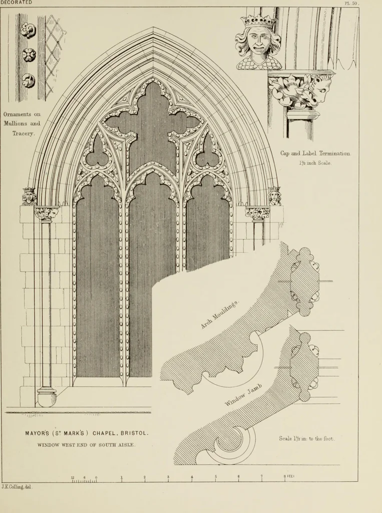An illustration from Details of Gothic architecture, 1890, leaf 202