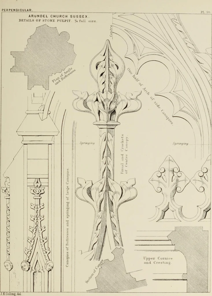An illustration from Details of Gothic architecture, 1890, leaf 358