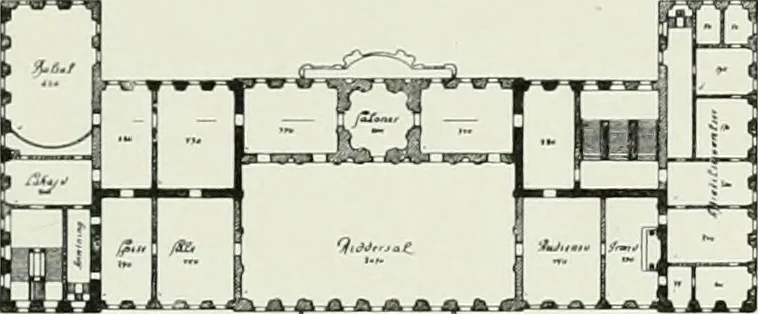 An illustration from Det danske slot, kongens, rigets, rettens, folkets : om projekterne til Kristiansborgs genopførelse, 1905, leaf 26
