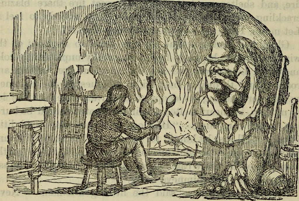 An illustration from Deucalion ; also, The King of the golden river ; The eagle's nest ; Arrows of the chace, 1890, leaf 283