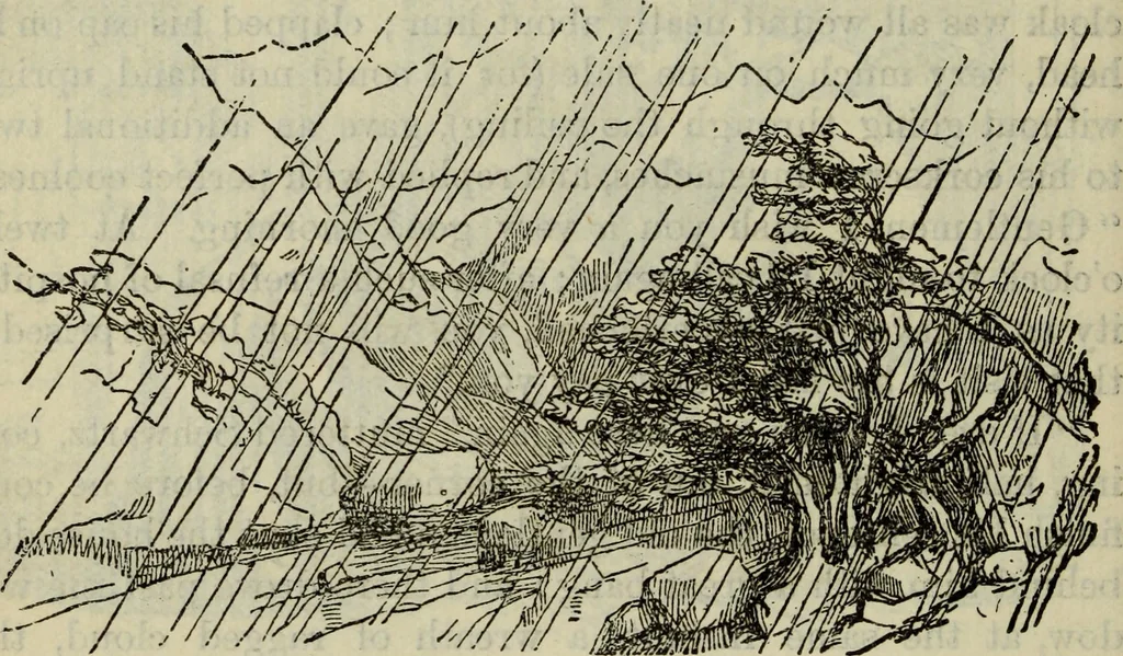 An illustration from Deucalion ; also, The King of the golden river ; The eagle's nest ; Arrows of the chace, 1890, leaf 287
