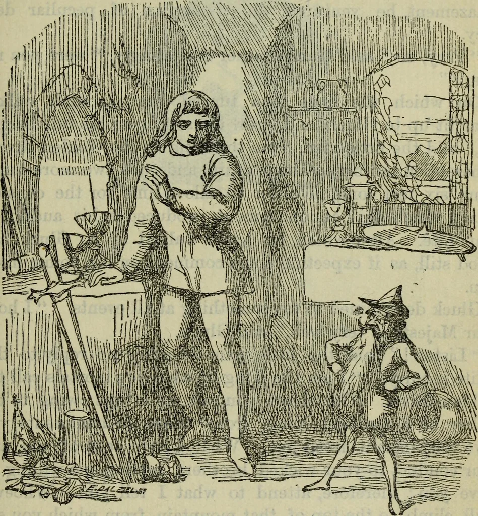 An illustration from Deucalion ; also, The King of the golden river ; The eagle's nest ; Arrows of the chace, 1890, leaf 294