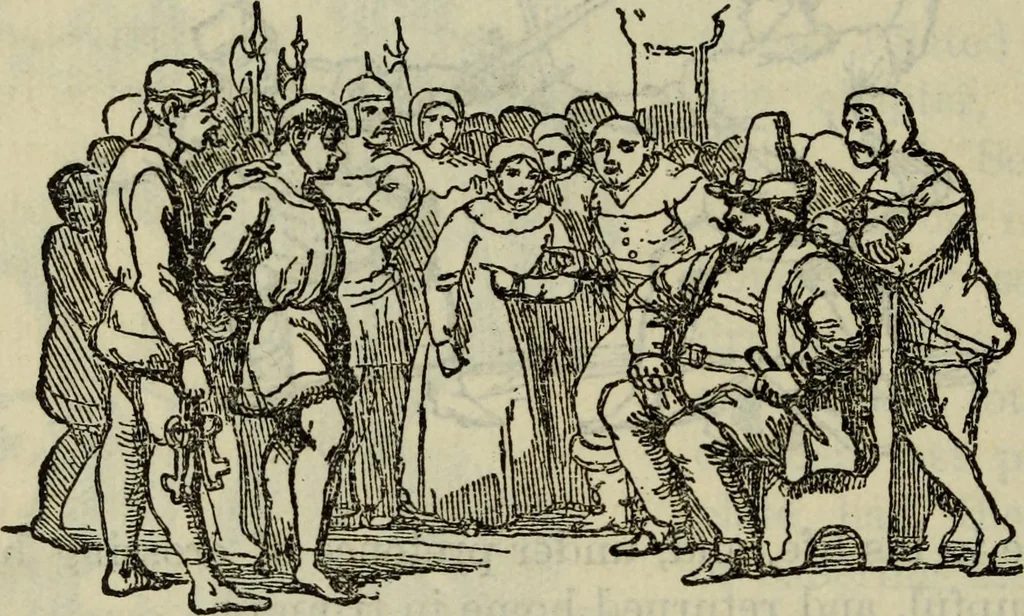 An illustration from Deucalion ; also, The King of the golden river ; The eagle's nest ; Arrows of the chace, 1890, leaf 299