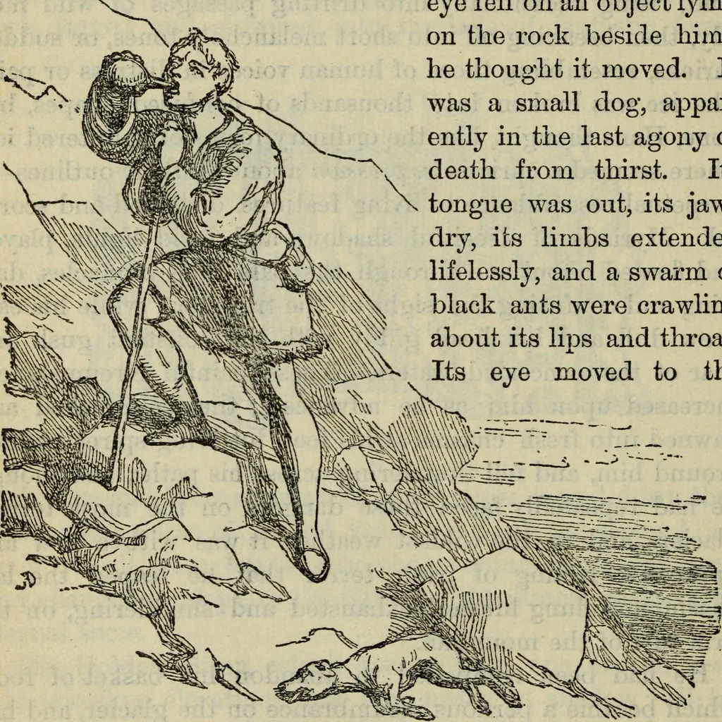 An illustration from Deucalion ; also, The King of the golden river ; The eagle's nest ; Arrows of the chace, 1890, leaf 301