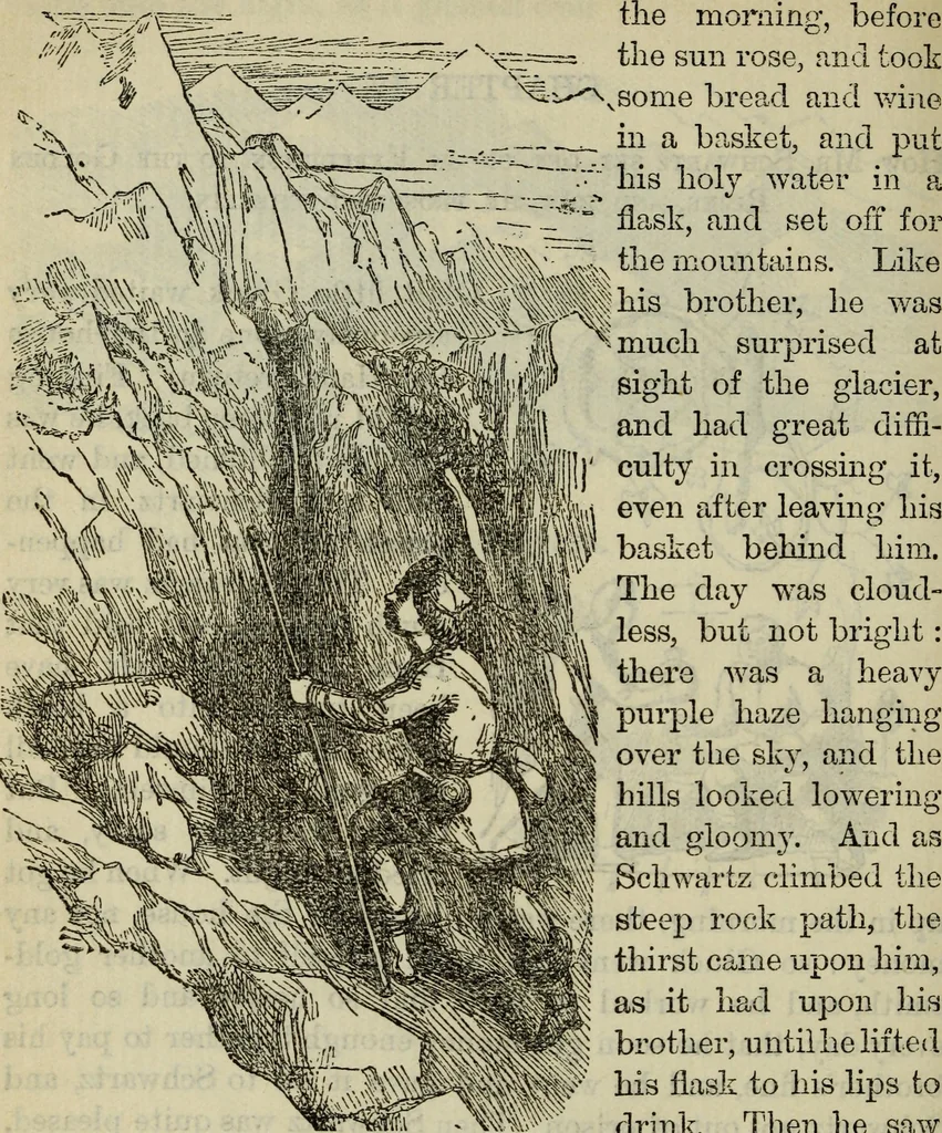 An illustration from Deucalion ; also, The King of the golden river ; The eagle's nest ; Arrows of the chace, 1890, leaf 305