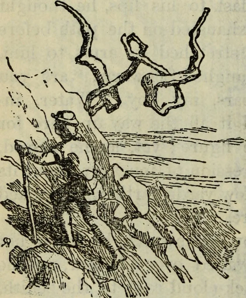 An illustration from Deucalion ; also, The King of the golden river ; The eagle's nest ; Arrows of the chace, 1890, leaf 307