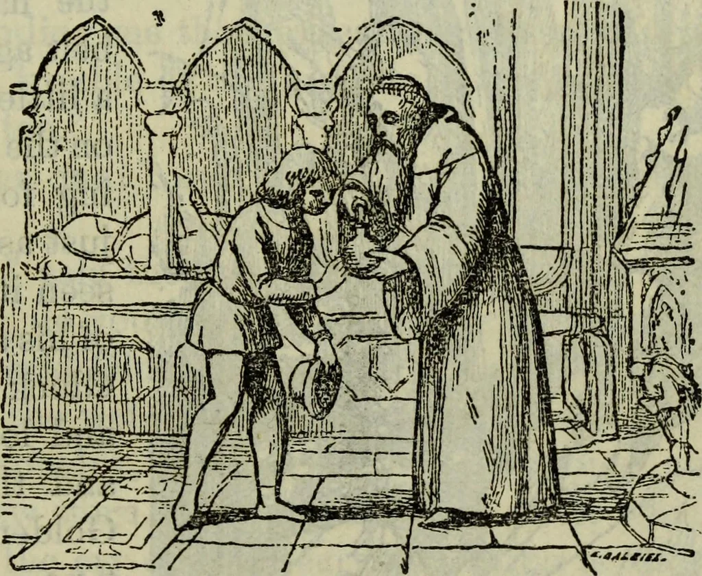 An illustration from Deucalion ; also, The King of the golden river ; The eagle's nest ; Arrows of the chace, 1890, leaf 308