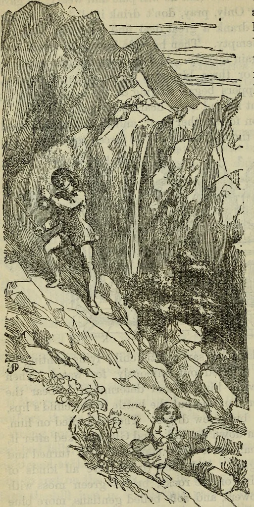 An illustration from Deucalion ; also, The King of the golden river ; The eagle's nest ; Arrows of the chace, 1890, leaf 309