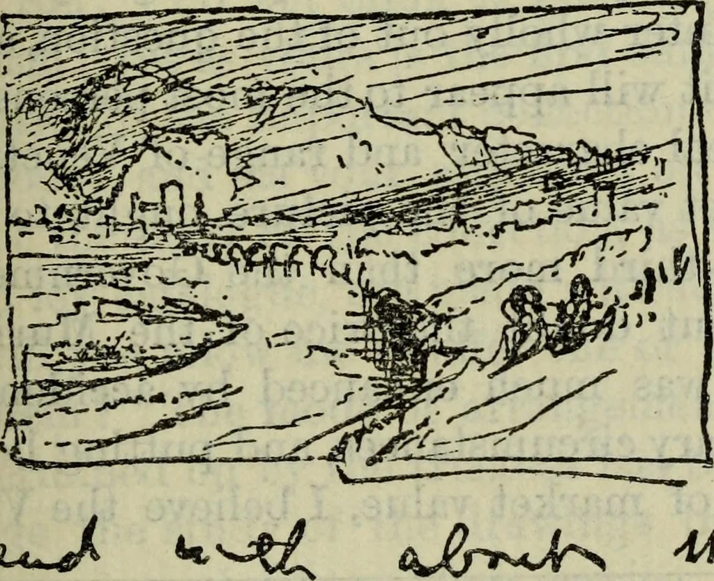 An illustration from Deucalion ; also, The King of the golden river ; The eagle's nest ; Arrows of the chace, 1890, leaf 576