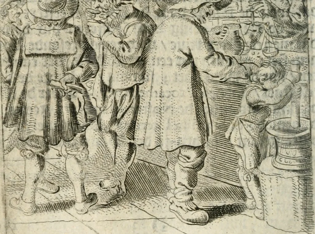 An illustration from Deugden-spoor; in de on-deughden des werelts aff-gebeeldt, 1645, leaf 121