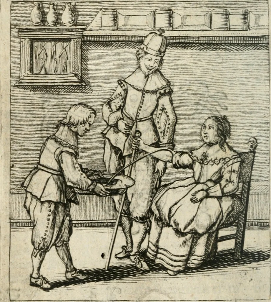 An illustration from Deugden-spoor; in de on-deughden des werelts aff-gebeeldt, 1645, leaf 139