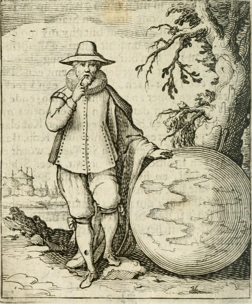 An illustration from Deugden-spoor; in de on-deughden des werelts aff-gebeeldt, 1645, leaf 199