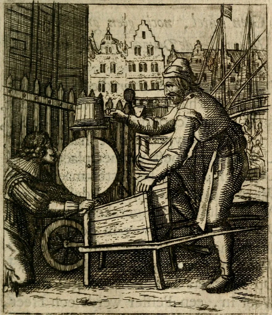 An illustration from Deugden-spoor; in de on-deughden des werelts aff-gebeeldt, 1645, leaf 206