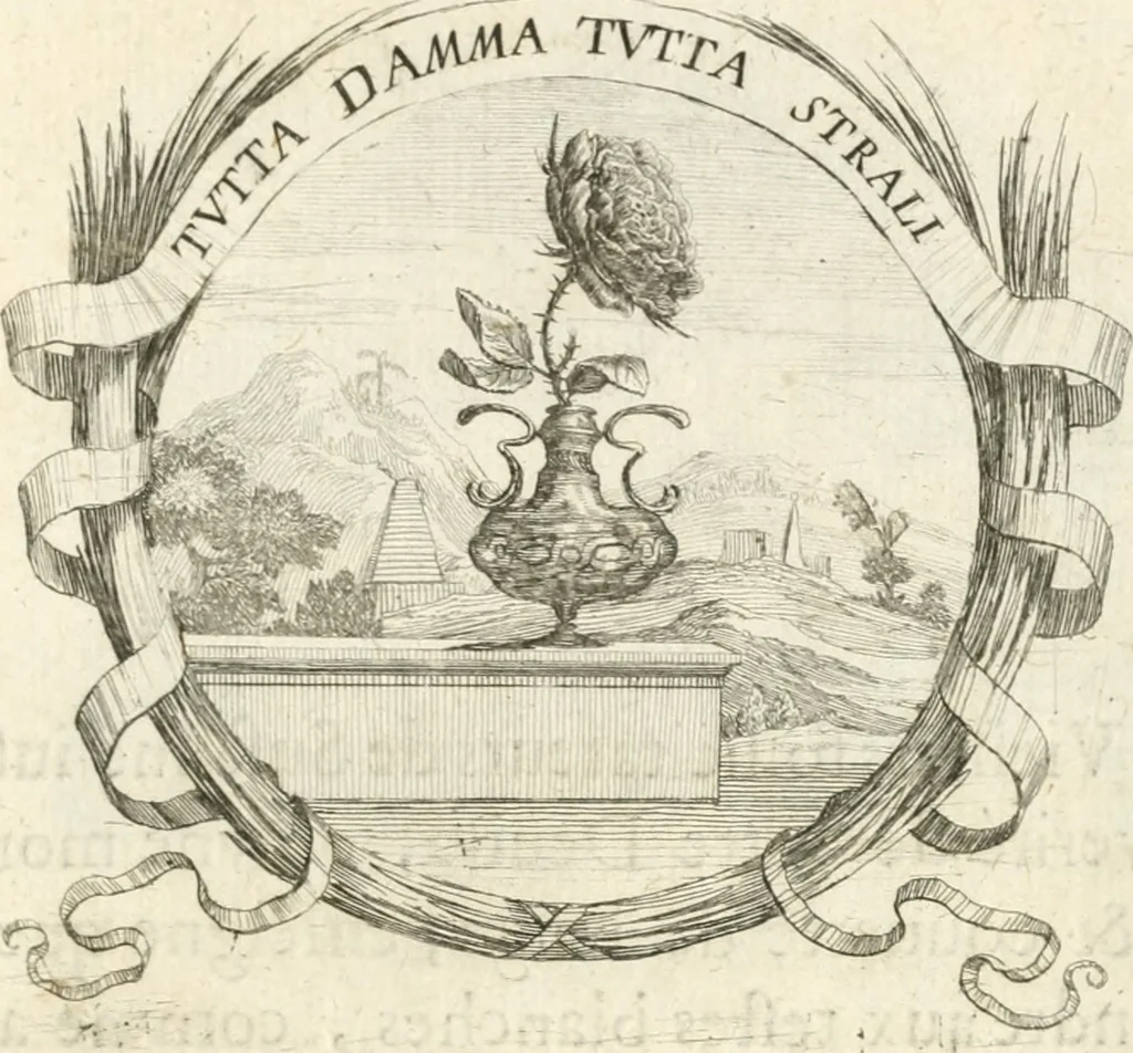 An illustration from Deuises heroiques et morales, 1649, leaf 102