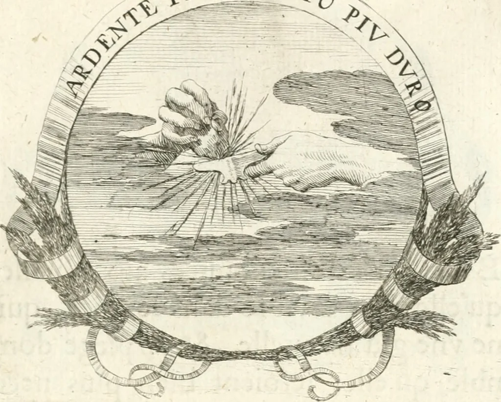 An illustration from Deuises heroiques et morales, 1649, leaf 110