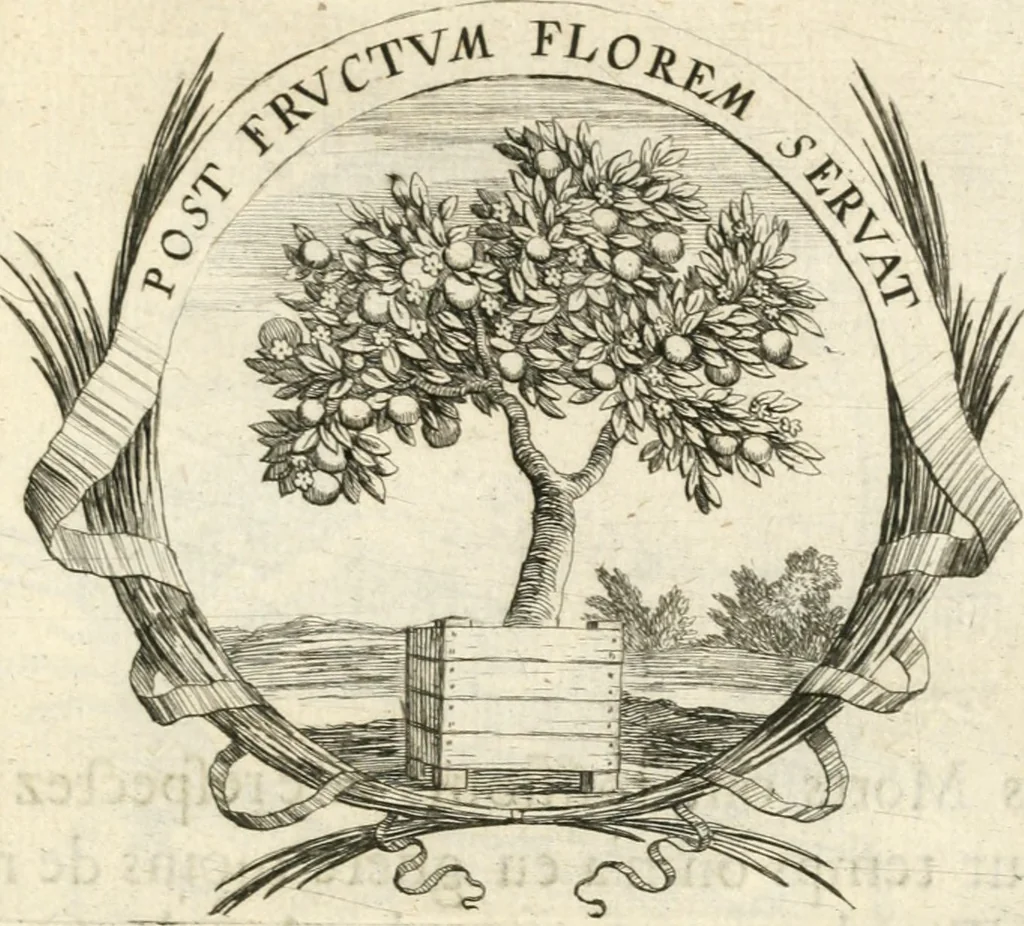 An illustration from Deuises heroiques et morales, 1649, leaf 24