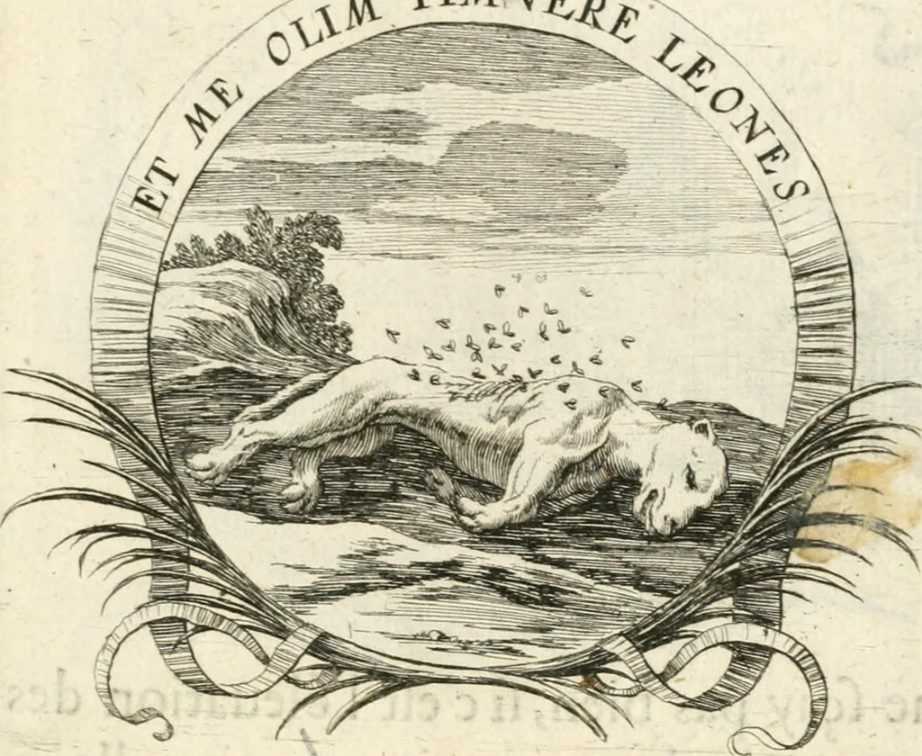 An illustration from Deuises heroiques et morales, 1649, leaf 26