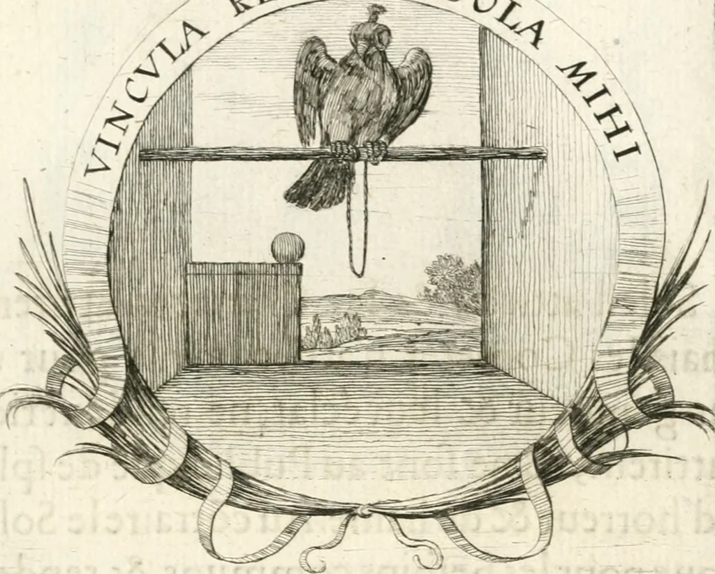 An illustration from Deuises heroiques et morales, 1649, leaf 32