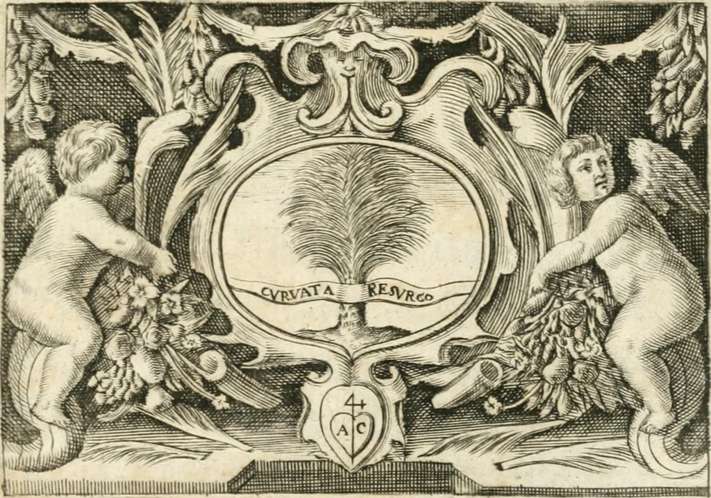 An illustration from Deuises heroiques et morales, 1649, leaf 4