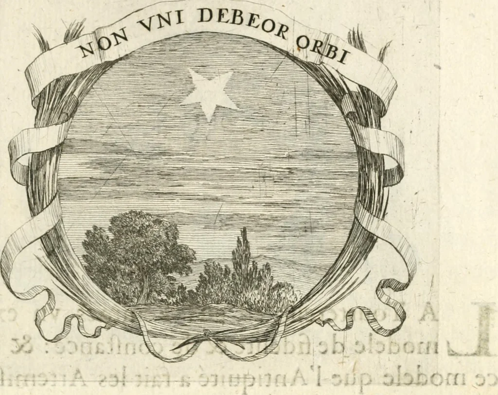 An illustration from Deuises heroiques et morales, 1649, leaf 40