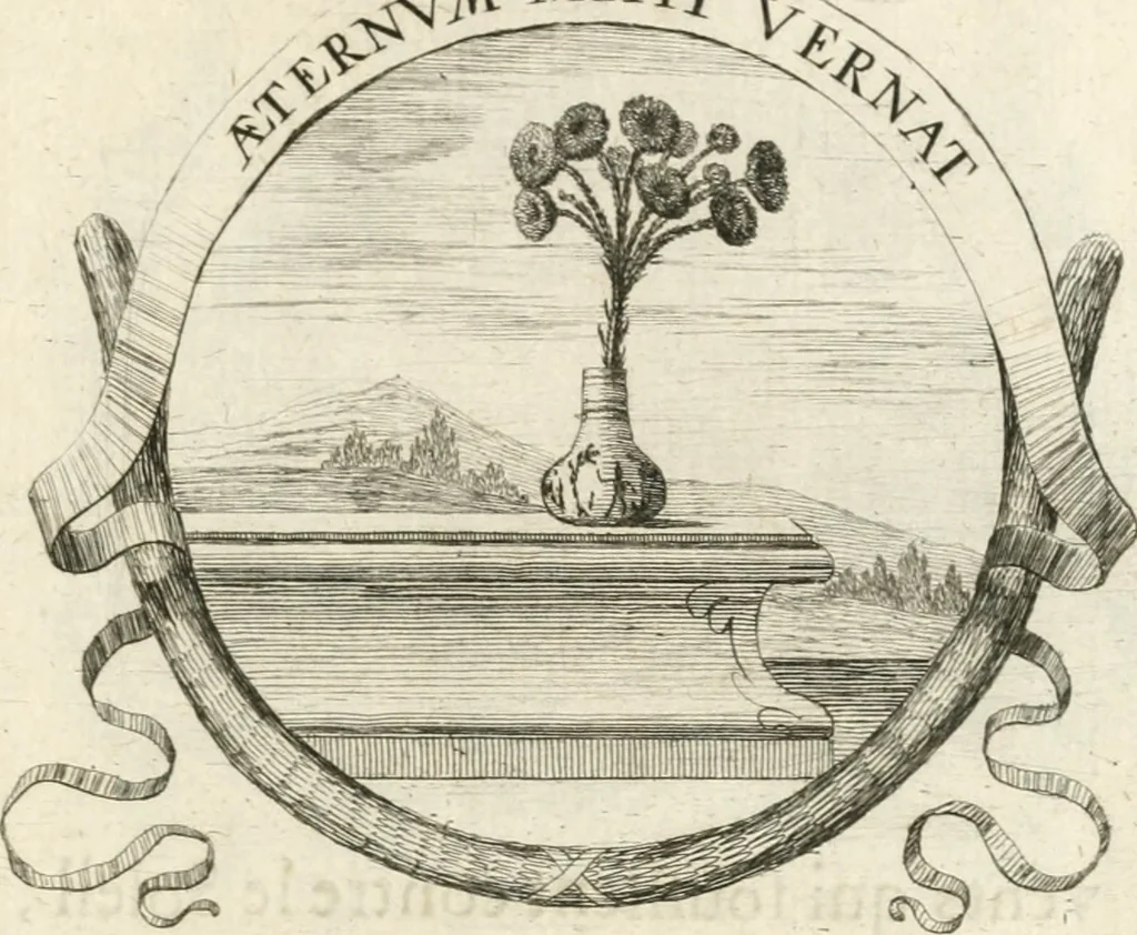 An illustration from Deuises heroiques et morales, 1649, leaf 54