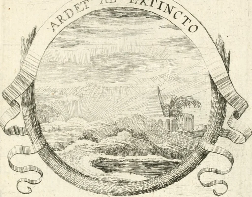 An illustration from Deuises heroiques et morales, 1649, leaf 58