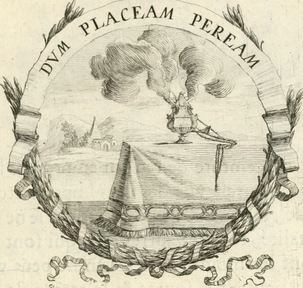 An illustration from Deuises heroiques et morales, 1649, leaf 88