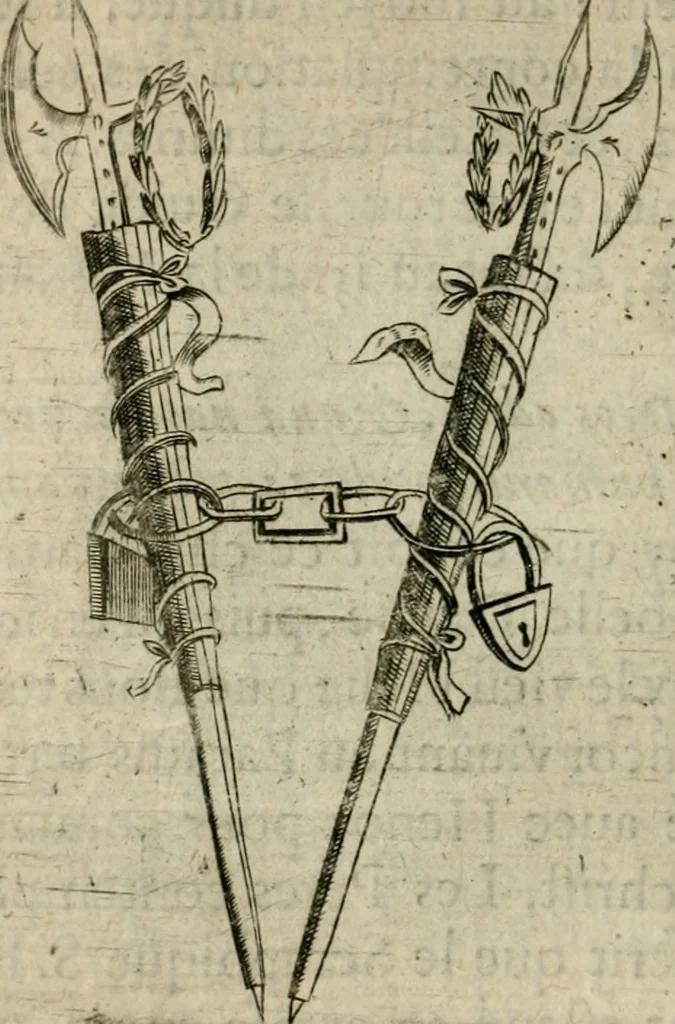 An illustration from Deuises heroiques et emblemes, 1621, leaf 91