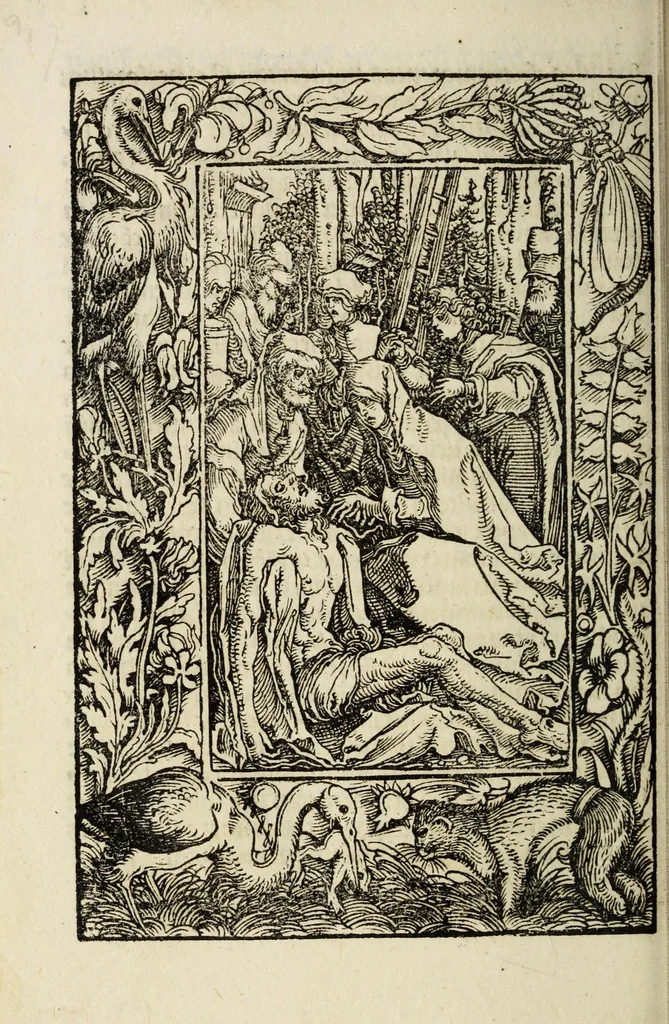 An illustration from Deuotissime meditationes de vita beneficiis et passio[n]e saluatoris Iesu Chr[ist]i cu[m] gratiaru[m] actione, 1520, leaf 168