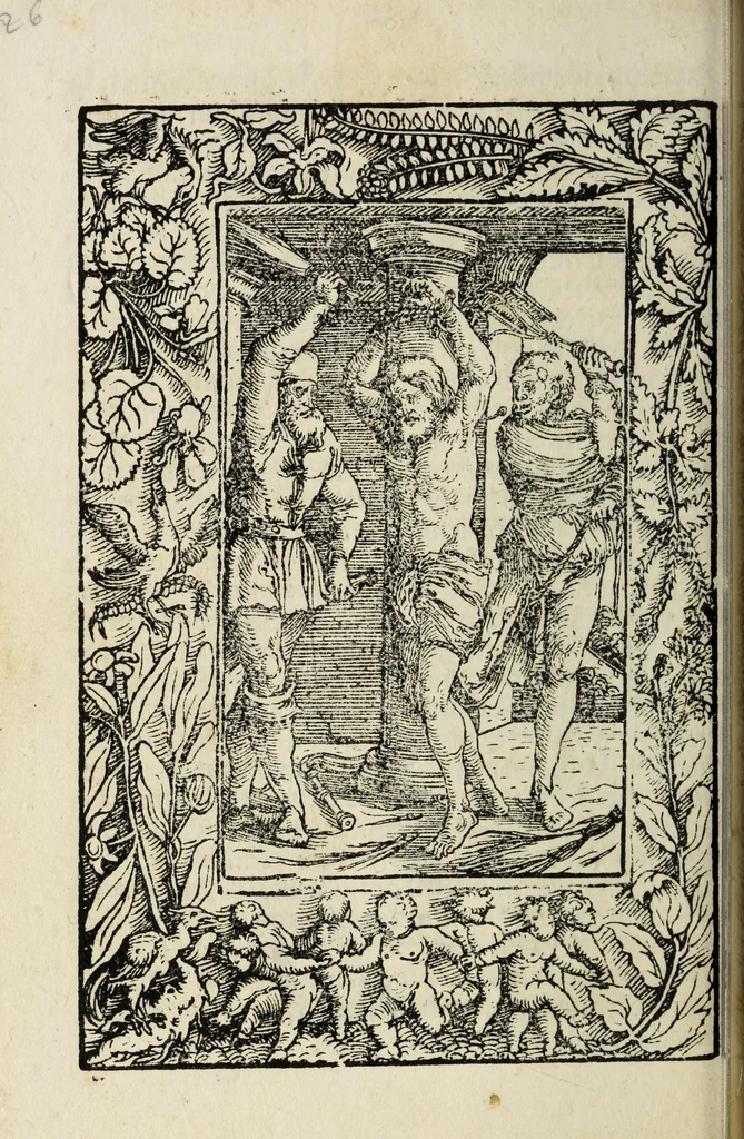 An illustration from Deuotissime meditationes de vita beneficiis et passio[n]e saluatoris Iesu Chr[ist]i cu[m] gratiaru[m] actione, 1520, leaf 88