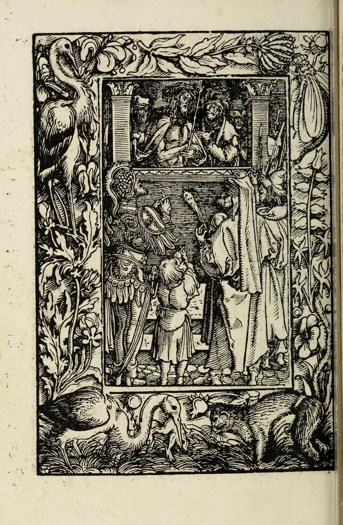 An illustration from Deuotissime meditationes de vita beneficiis et passio[n]e saluatoris Iesu Chr[ist]i cu[m] gratiaru[m] actione, 1520, leaf 94