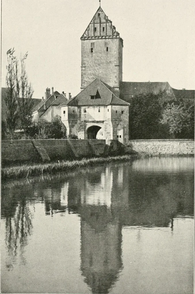 An illustration from Deutsche Baukunst des Mittelalters und der Renaissance : Old German architecture: Ancienne architecture Allemande, 1920, leaf 104