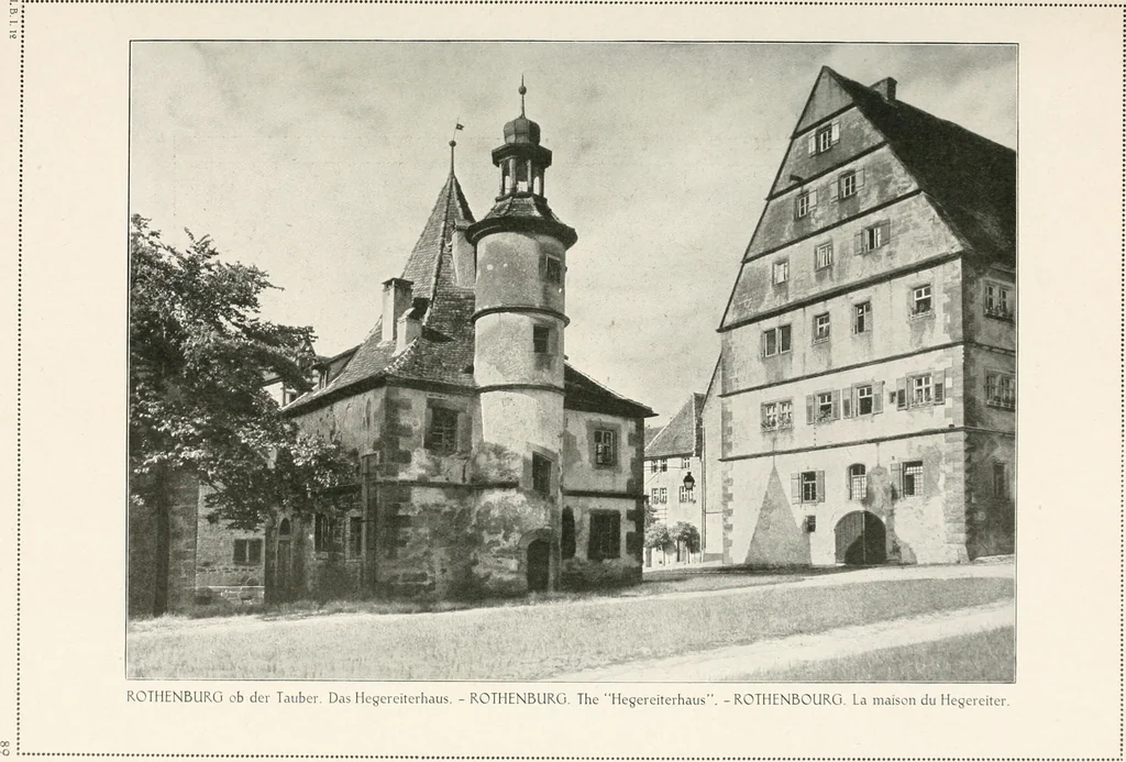 An illustration from Deutsche Baukunst des Mittelalters und der Renaissance : Old German architecture: Ancienne architecture Allemande, 1920, leaf 108