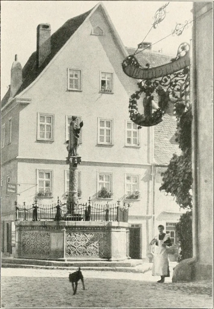 An illustration from Deutsche Baukunst des Mittelalters und der Renaissance : Old German architecture: Ancienne architecture Allemande, 1920, leaf 112