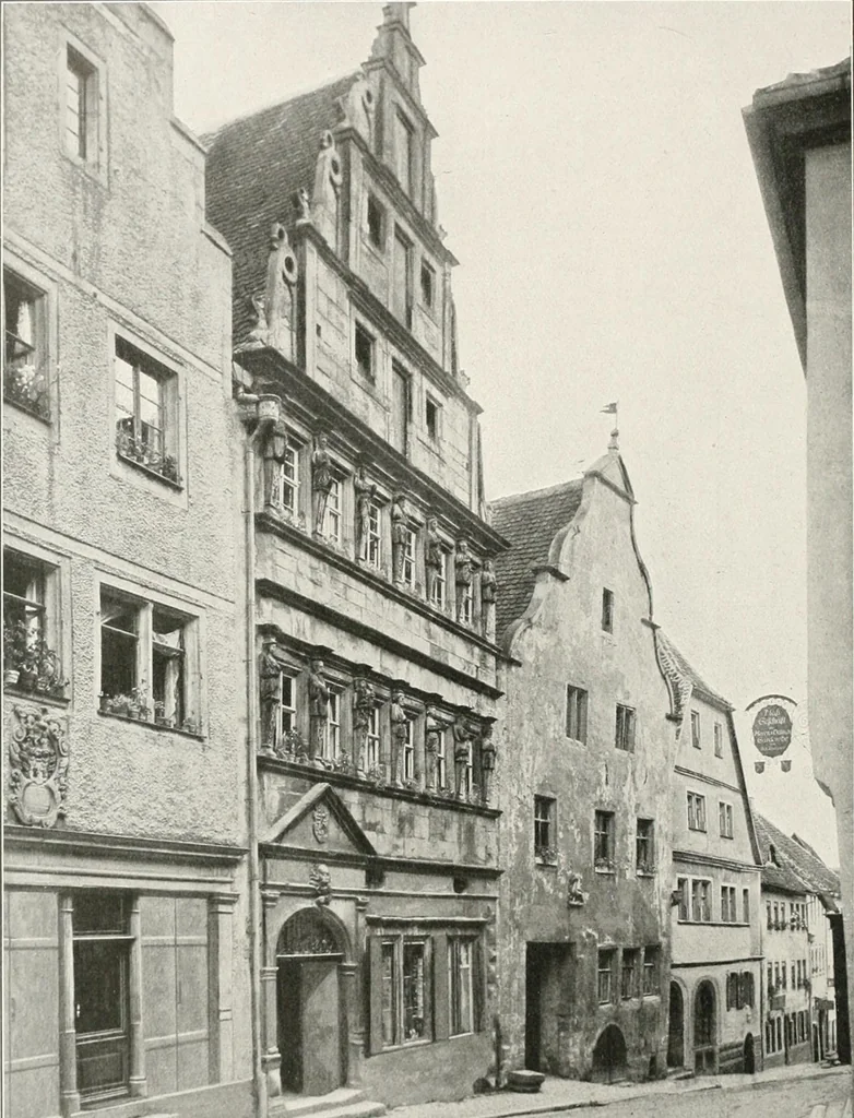 An illustration from Deutsche Baukunst des Mittelalters und der Renaissance : Old German architecture: Ancienne architecture Allemande, 1920, leaf 113