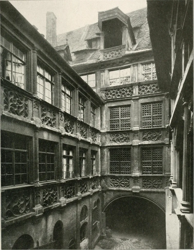 An illustration from Deutsche Baukunst des Mittelalters und der Renaissance : Old German architecture: Ancienne architecture Allemande, 1920, leaf 124