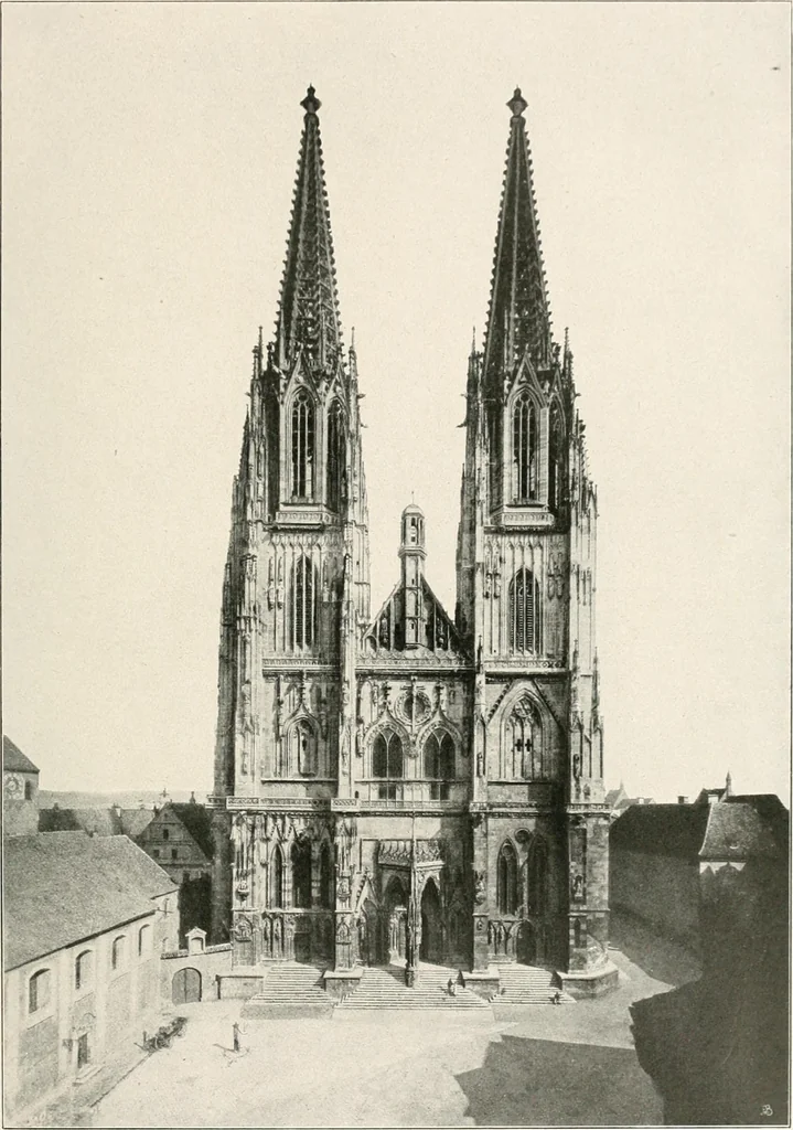 An illustration from Deutsche Baukunst des Mittelalters und der Renaissance : Old German architecture: Ancienne architecture Allemande, 1920, leaf 126