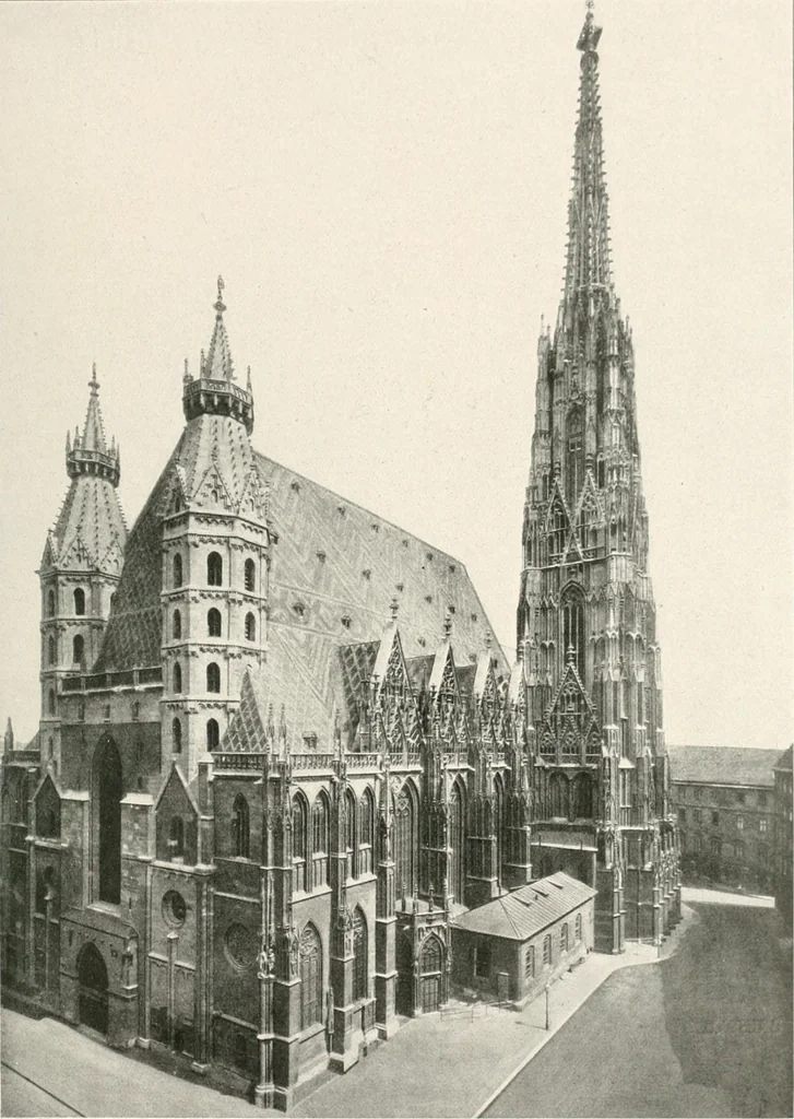 An illustration from Deutsche Baukunst des Mittelalters und der Renaissance : Old German architecture: Ancienne architecture Allemande, 1920, leaf 132