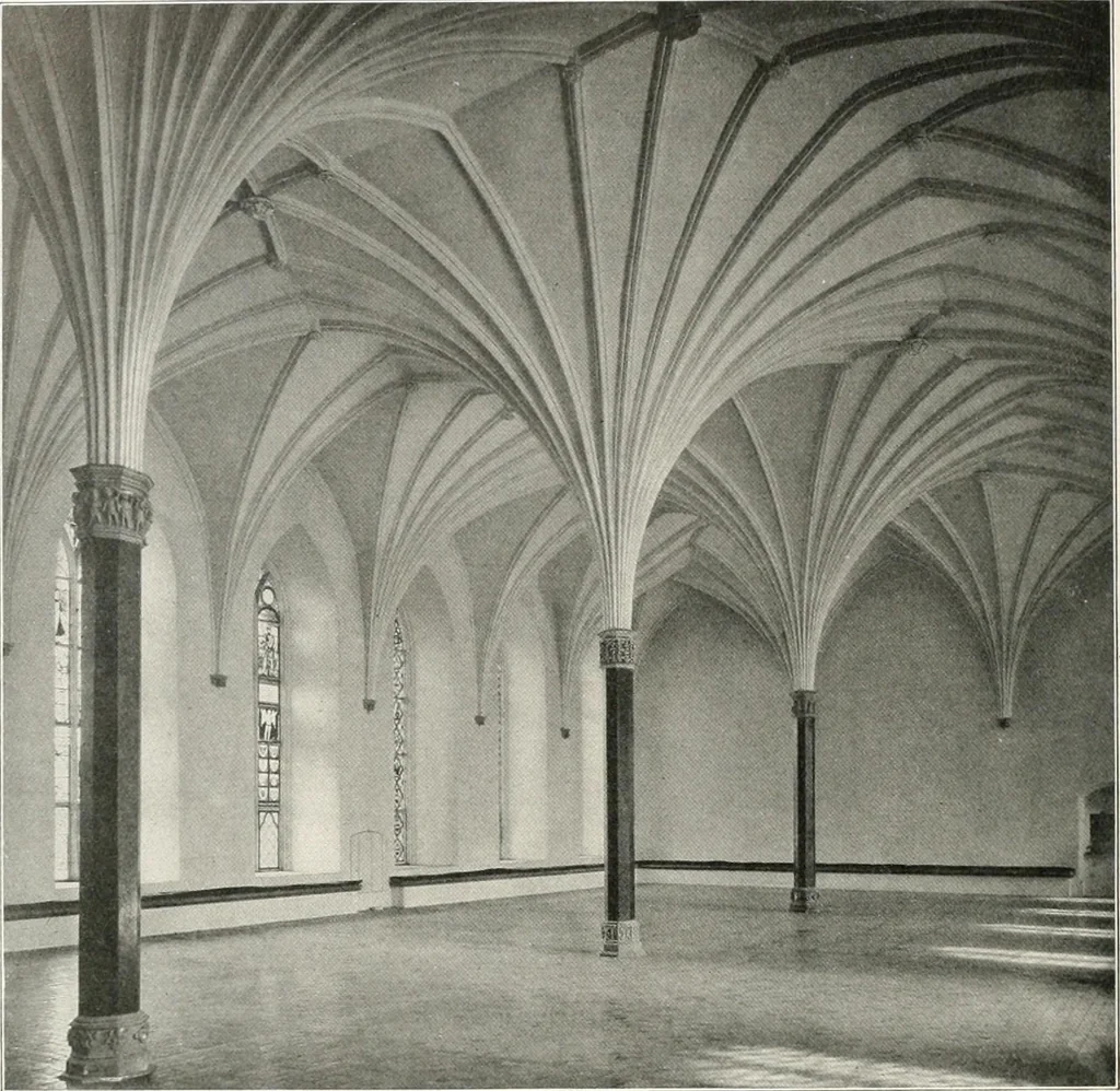 An illustration from Deutsche Baukunst des Mittelalters und der Renaissance : Old German architecture: Ancienne architecture Allemande, 1920, leaf 141