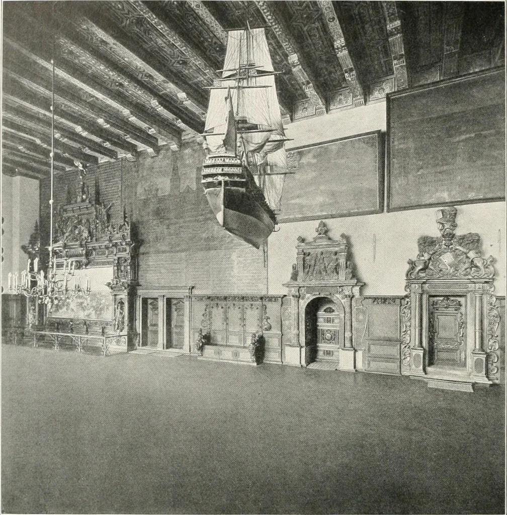 An illustration from Deutsche Baukunst des Mittelalters und der Renaissance : Old German architecture: Ancienne architecture Allemande, 1920, leaf 159