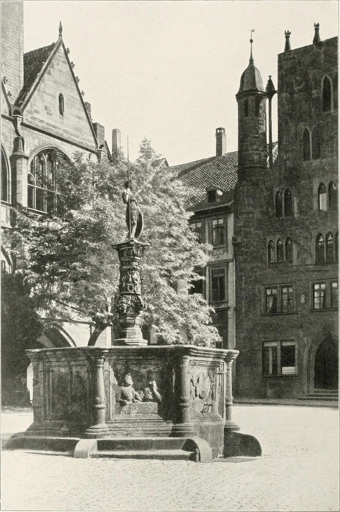 An illustration from Deutsche Baukunst des Mittelalters und der Renaissance : Old German architecture: Ancienne architecture Allemande, 1920, leaf 179