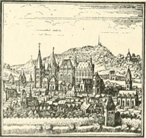 An illustration from Deutsche Baukunst des Mittelalters und der Renaissance : Old German architecture: Ancienne architecture Allemande, 1920, leaf 19