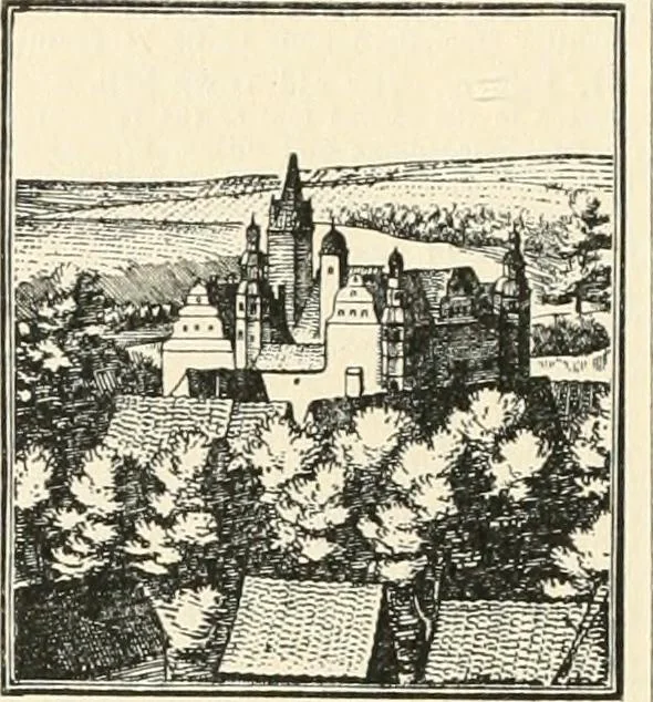 An illustration from Deutsche Baukunst des Mittelalters und der Renaissance : Old German architecture: Ancienne architecture Allemande, 1920, leaf 19