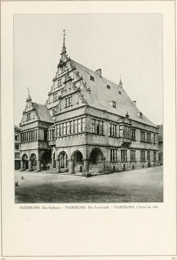 An illustration from Deutsche Baukunst des Mittelalters und der Renaissance : Old German architecture: Ancienne architecture Allemande, 1920, leaf 206