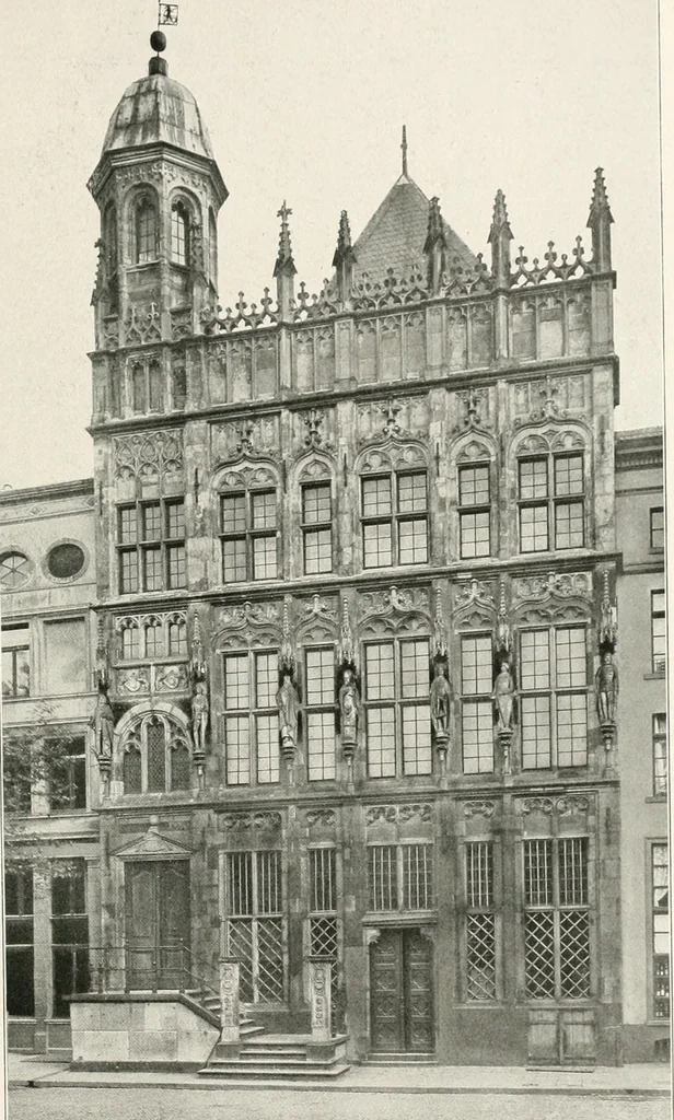 An illustration from Deutsche Baukunst des Mittelalters und der Renaissance : Old German architecture: Ancienne architecture Allemande, 1920, leaf 22