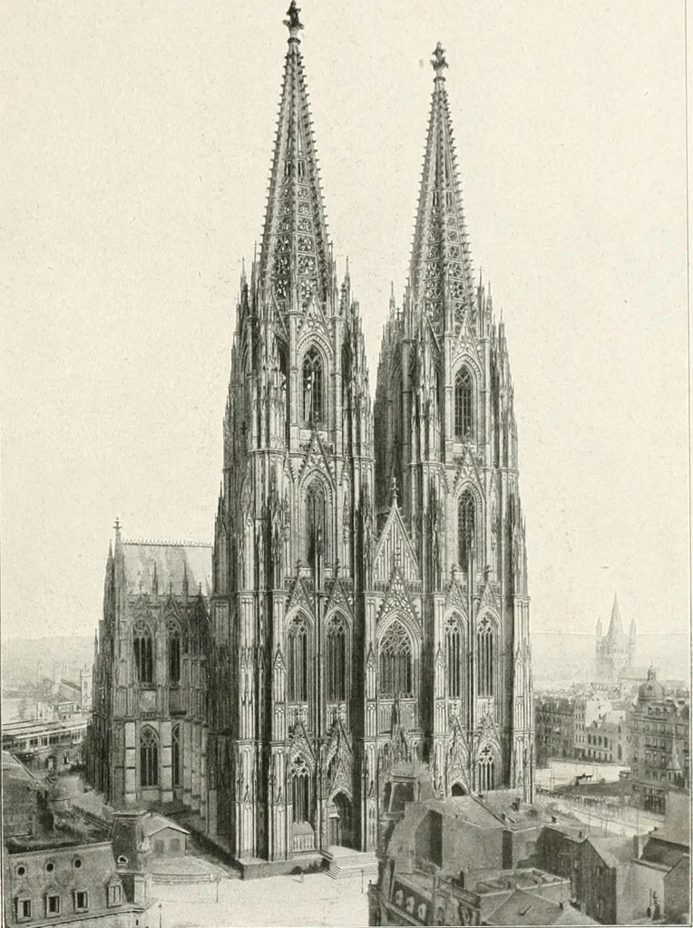 An illustration from Deutsche Baukunst des Mittelalters und der Renaissance : Old German architecture: Ancienne architecture Allemande, 1920, leaf 26